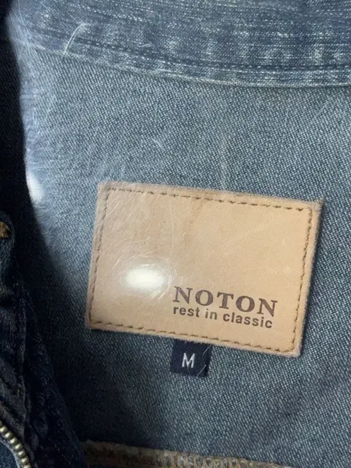 NOTON 빈티지 Y2K 워싱 차이나넥 여성 데님 자켓 M 상품이미지7