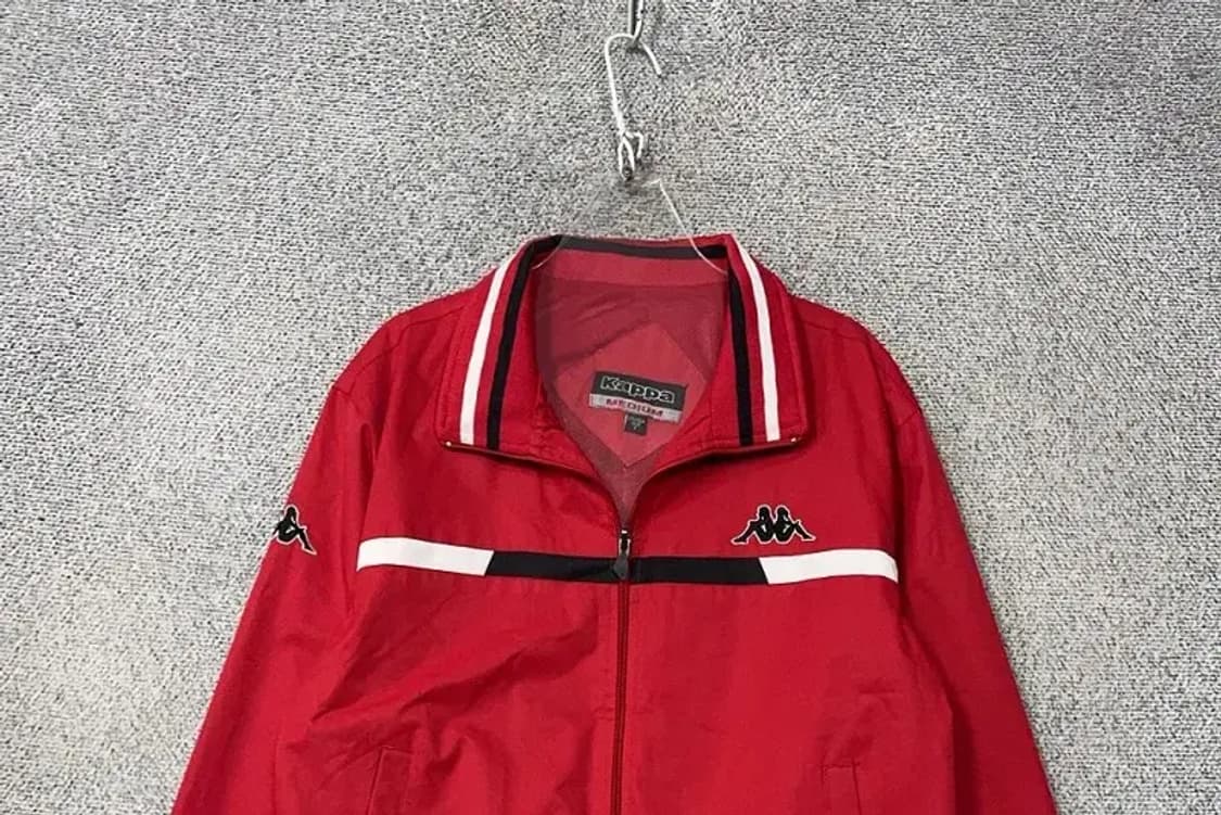 카파 레드 빈티지 집업 저지 L 상품이미지3