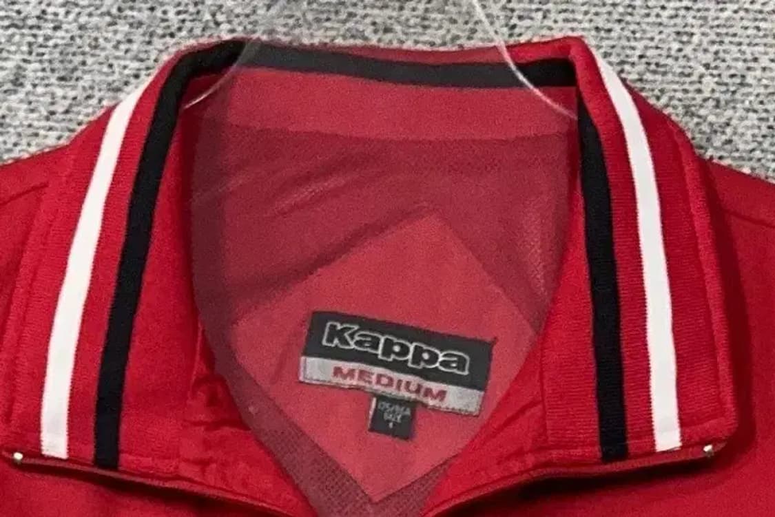 카파 레드 빈티지 집업 저지 L 상품이미지5