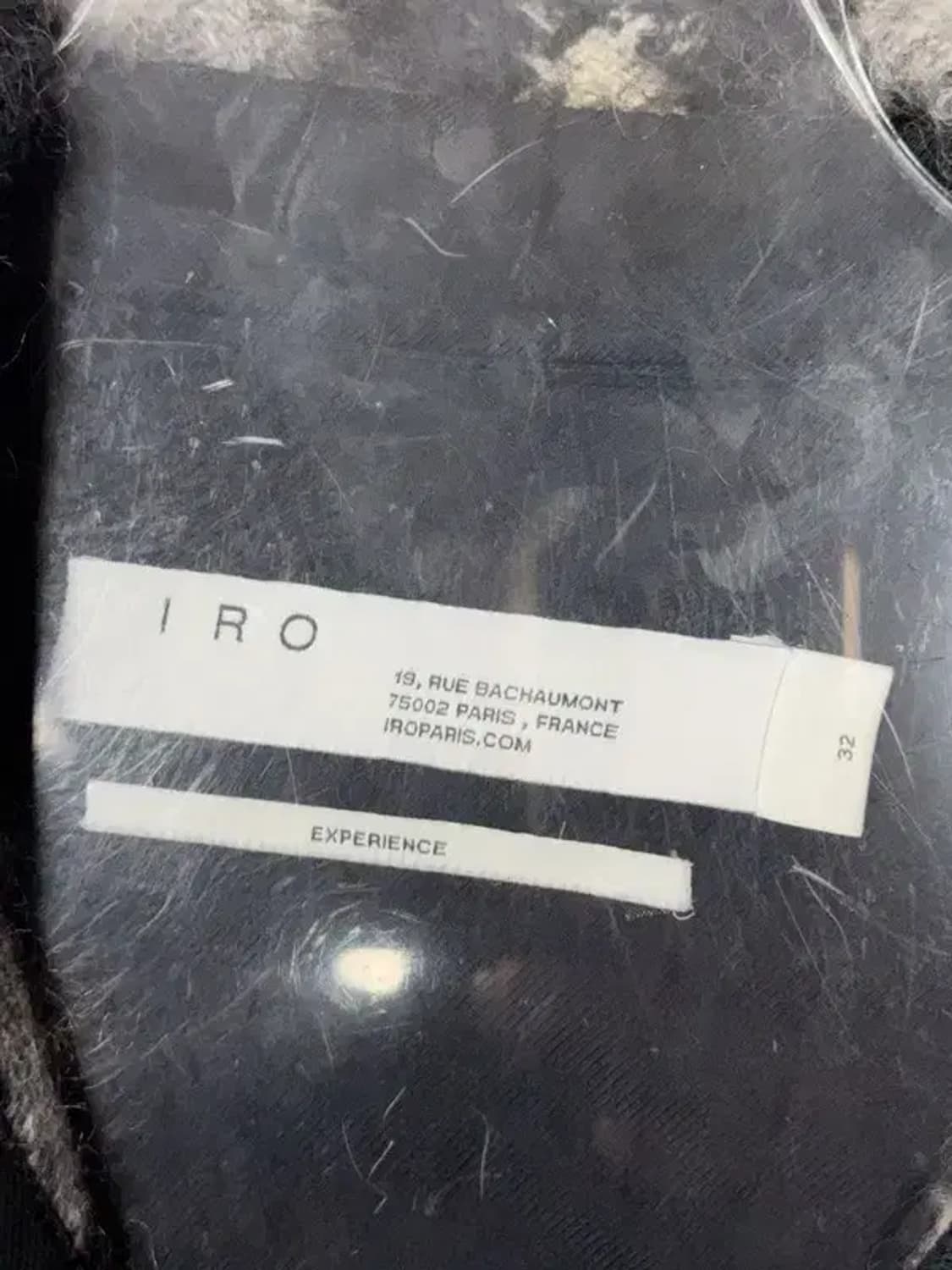 이로 블랙 체크 모헤어 코트 자켓 32 상품이미지6