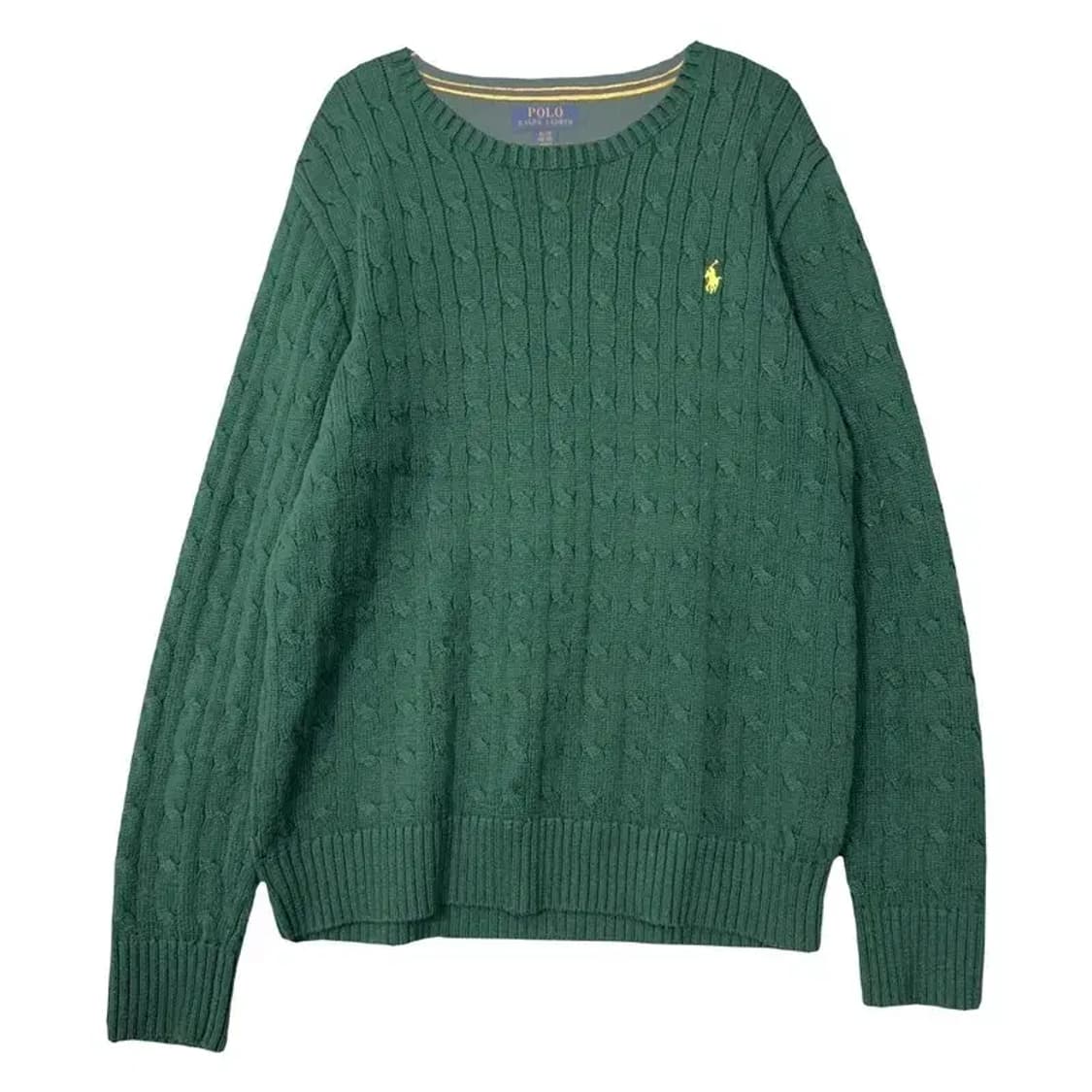 폴로 랄프로렌 그린 꽈배기 니트 L 상품이미지1