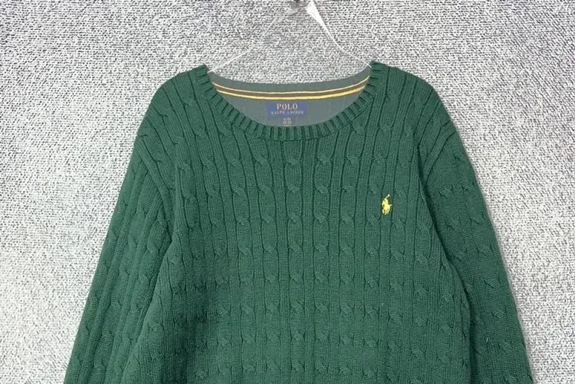폴로 랄프로렌 그린 꽈배기 니트 L 상품이미지3