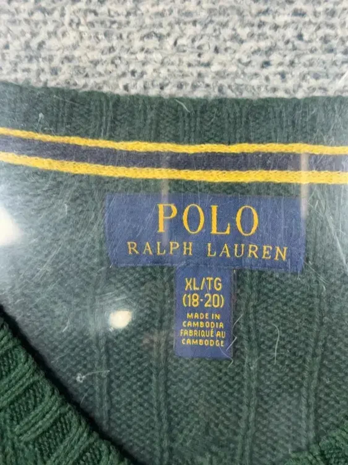 폴로 랄프로렌 그린 꽈배기 니트 L 상품이미지7