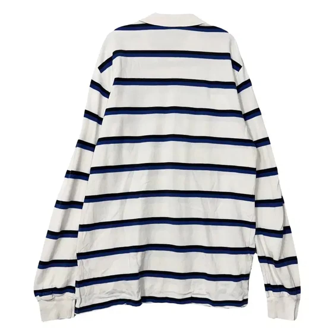 폴로 커스텀핏 스트라이프 화이트 로고 긴팔 카라티 XL 상품이미지2