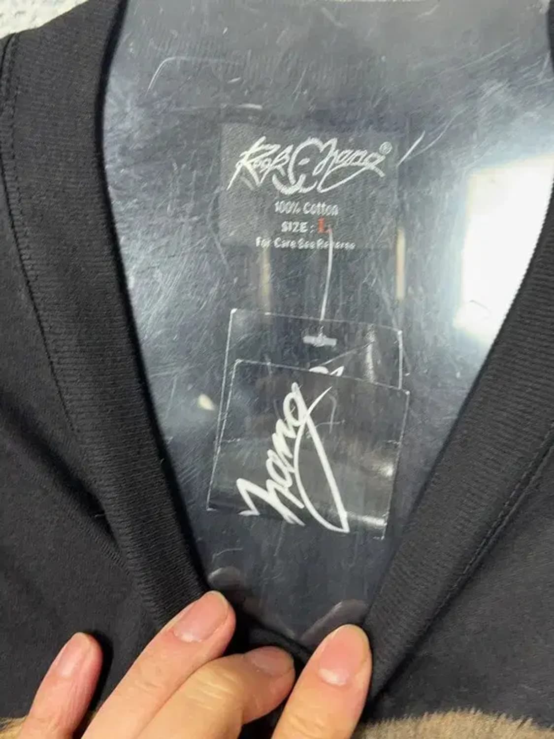 락창 도그 프린팅 블랙 빈티지 슬리브 L 상품이미지10