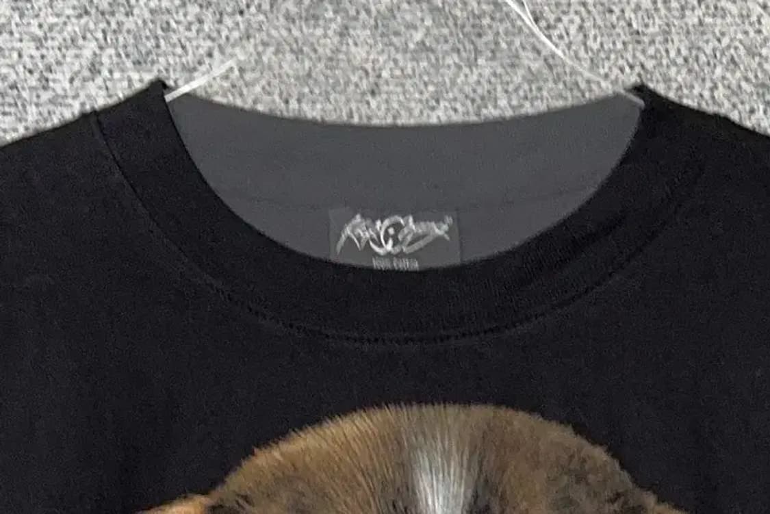 락창 도그 프린팅 블랙 빈티지 슬리브 L 상품이미지5