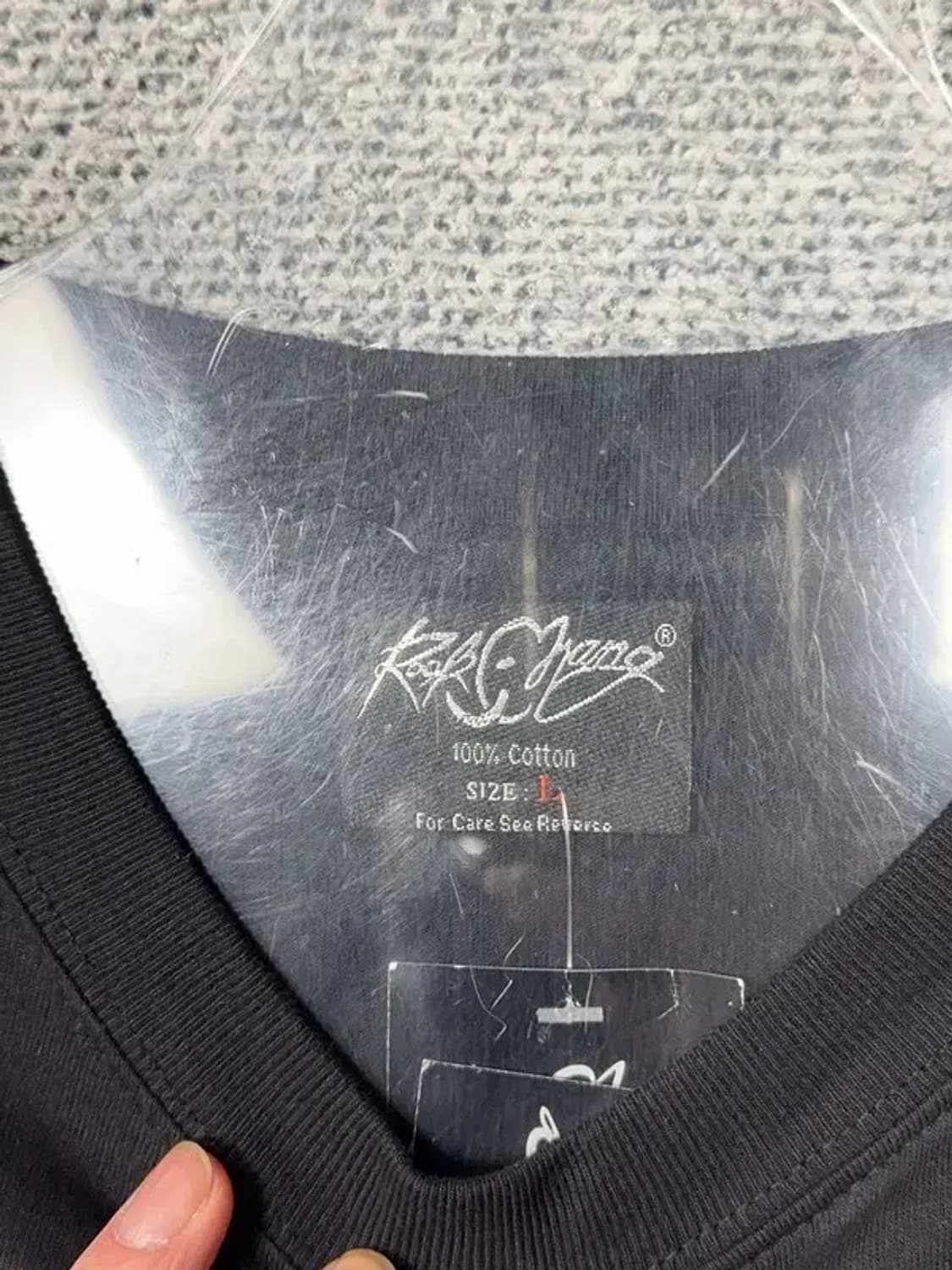 락창 도그 프린팅 블랙 빈티지 슬리브 L 상품이미지9