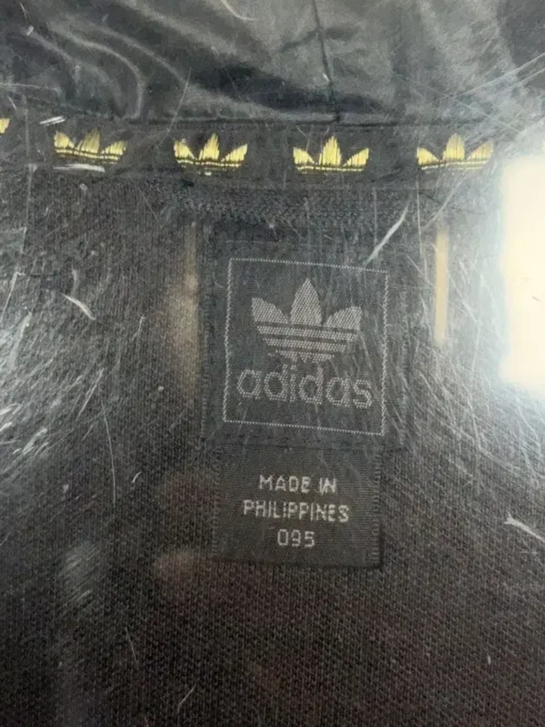 아디다스 흑탭 검금 빈티지 불꽃 블랙 삼선 후드 집업 095 상품이미지6