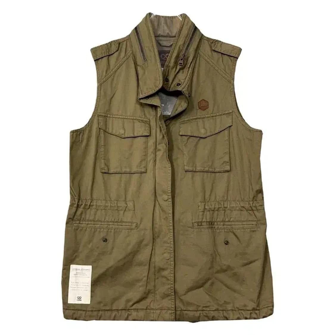 푸부 카키 빈티지 조끼 S 상품이미지1