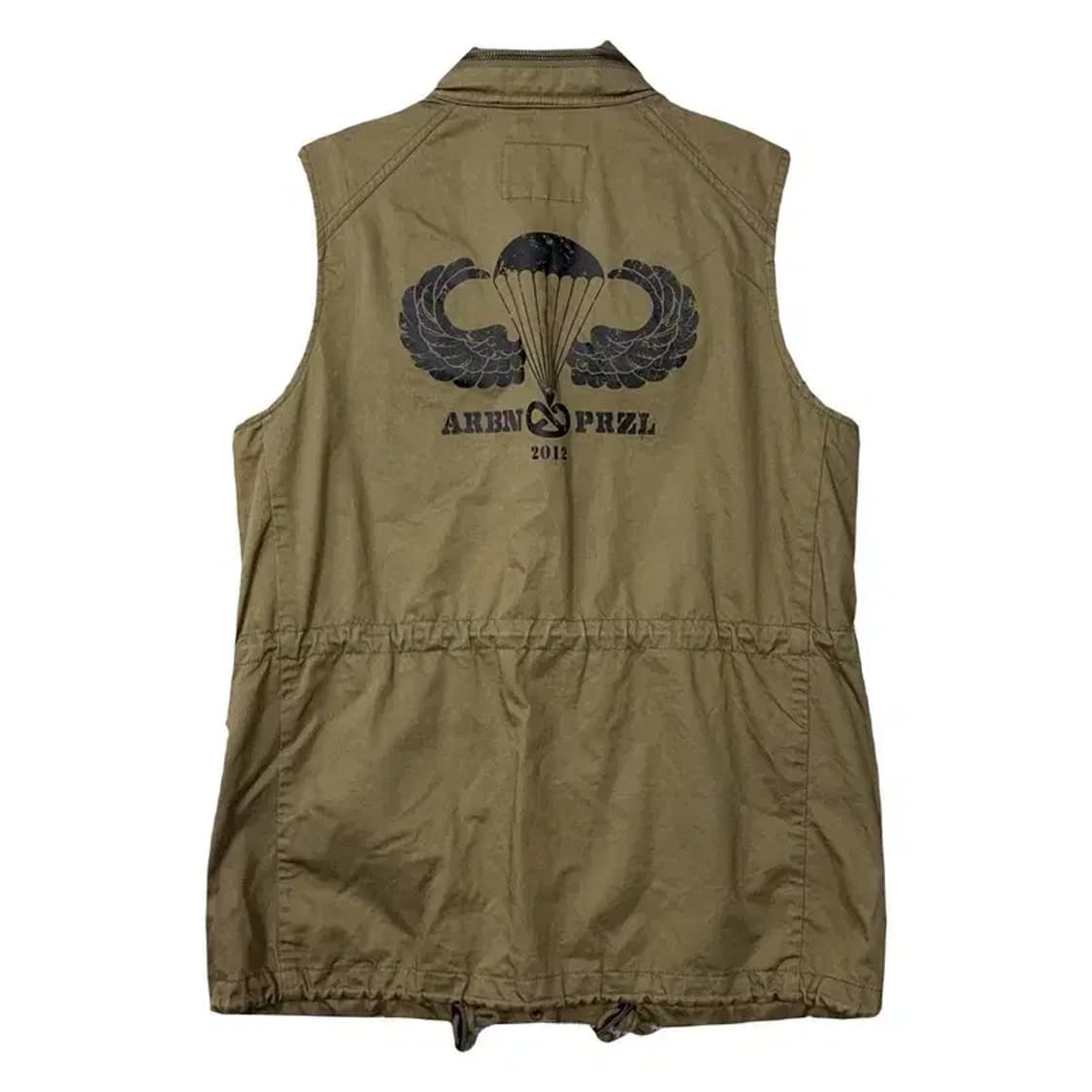 푸부 카키 빈티지 조끼 S 상품이미지2