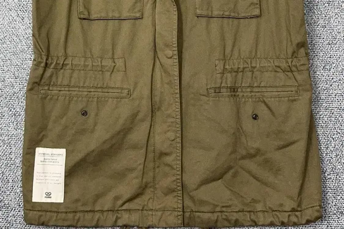 푸부 카키 빈티지 조끼 S 상품이미지4