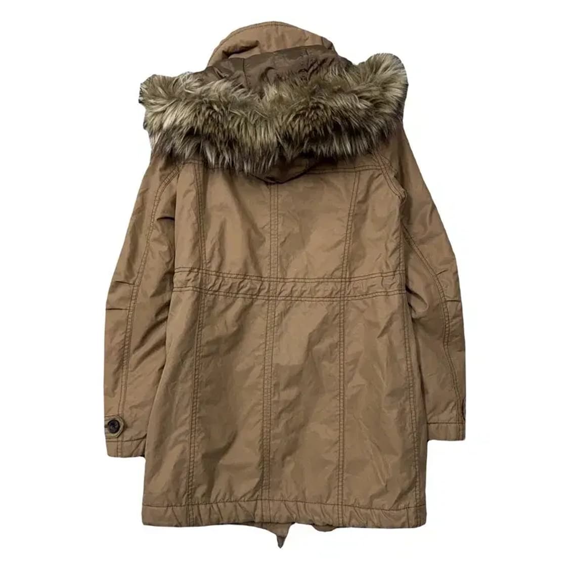 아베크롬비 브라운 양털 빈티지 야상 점퍼 코트 XS 상품이미지2