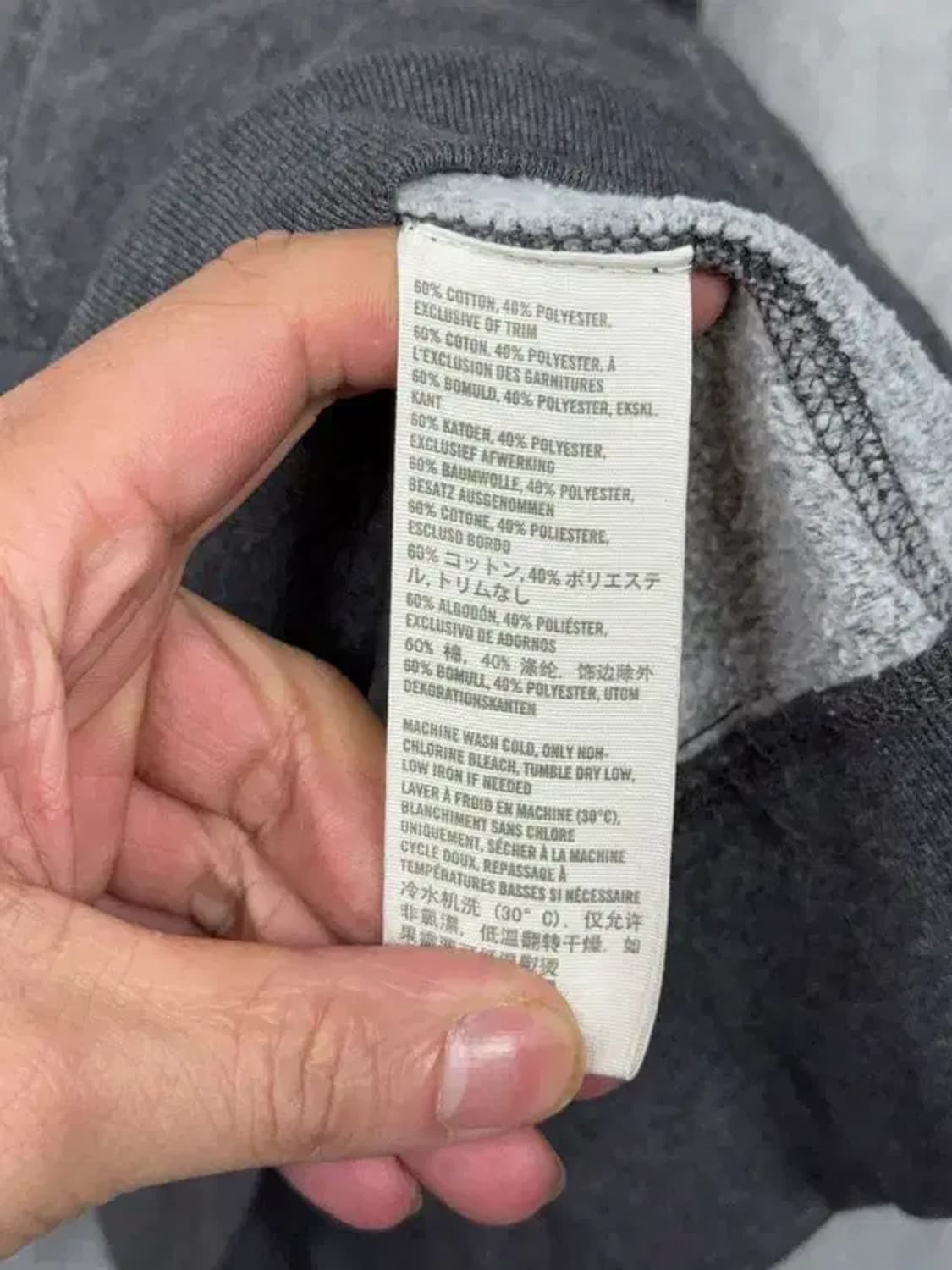 홀리스터 스펠 로고 그레이 y2k 후드 집업 M 상품이미지7