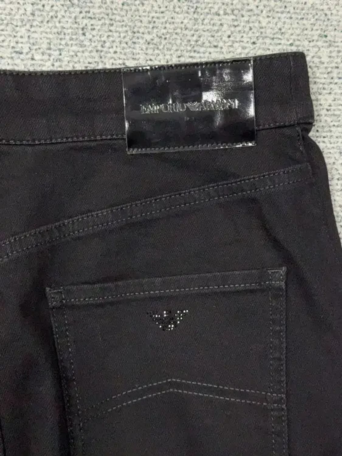 엠포리오 아르마니 블랙 코튼 데님 스커트 70-92 상품이미지8