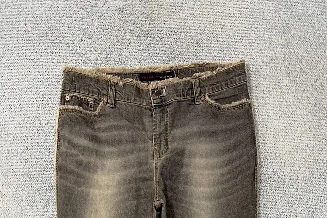 빈티지 흑청 워싱 Y2K 부츠컷 데님팬츠 30 상품이미지3