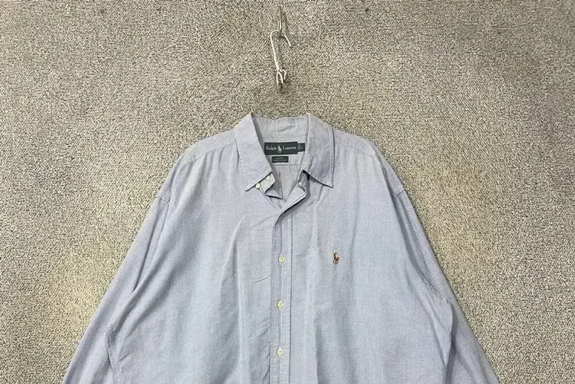 폴로 블레어 핏 라이트 블루 오버 사이즈 옥스포드 셔츠 L 상품이미지3
