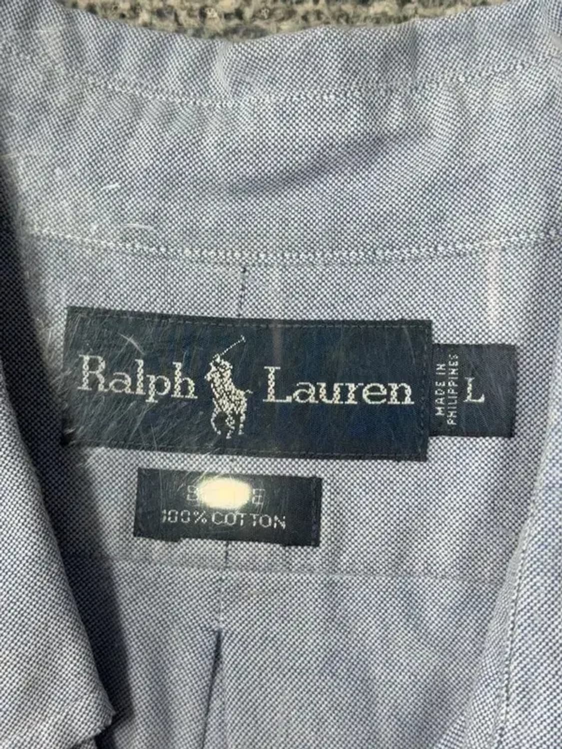 폴로 블레어 핏 라이트 블루 오버 사이즈 옥스포드 셔츠 L 상품이미지8