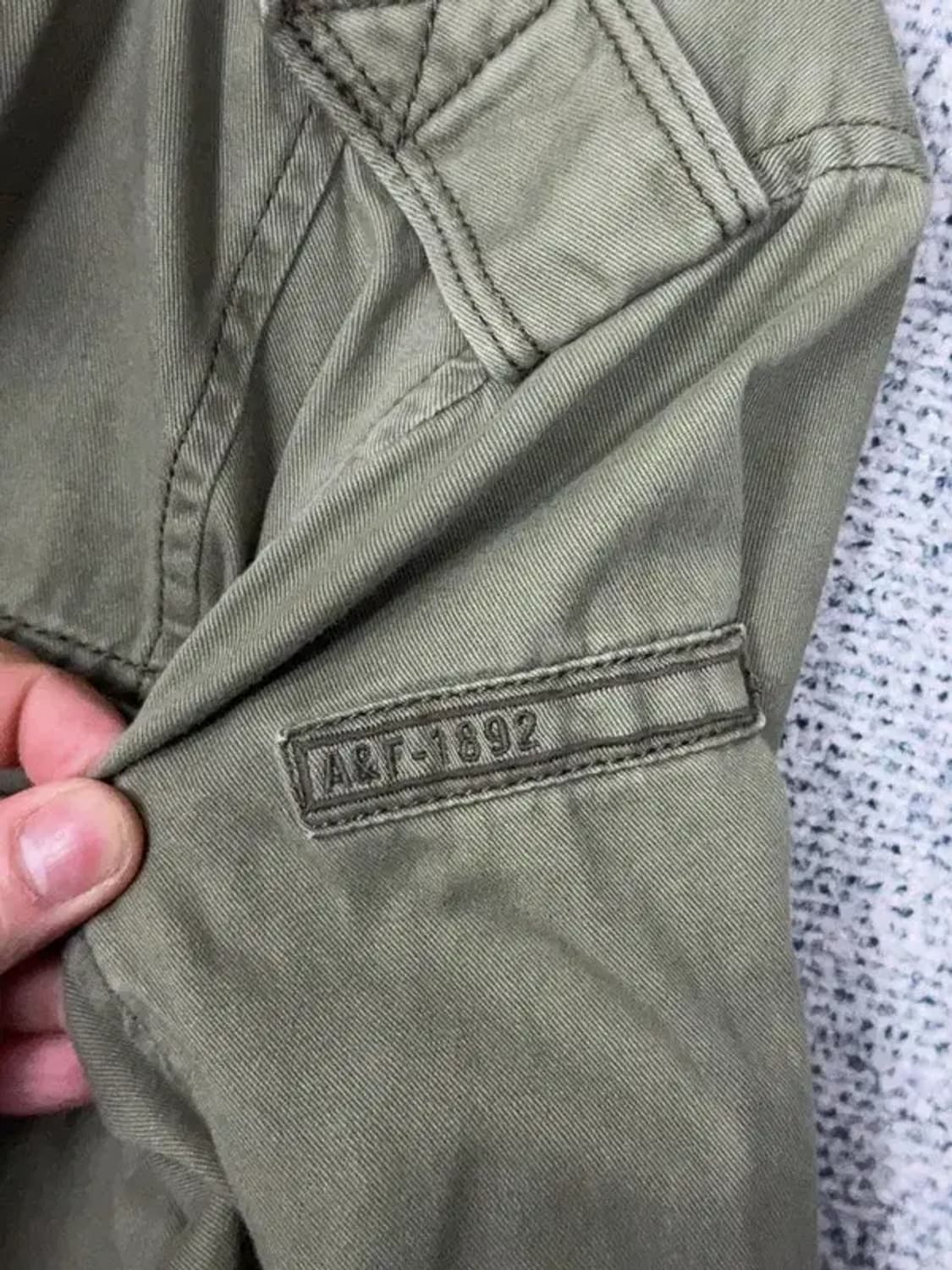 아베크롬비 카키 쿼드포켓 빈티지 필드 자켓 M 상품이미지7