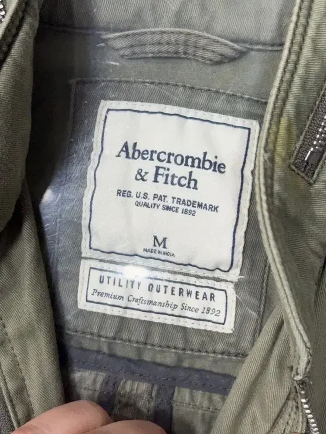 아베크롬비 카키 쿼드포켓 빈티지 필드 자켓 M 상품이미지8