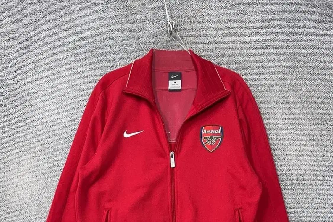 나이키 레드 바르셀로나 트랙탑 집업 저지 L 상품이미지3