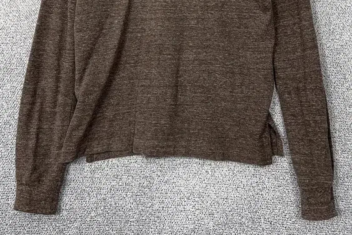 폴로 커스텀핏 브라운 로고 긴팔 카라티 S 상품이미지4