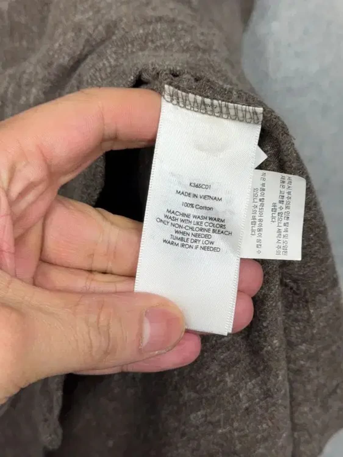 폴로 커스텀핏 브라운 로고 긴팔 카라티 S 상품이미지8