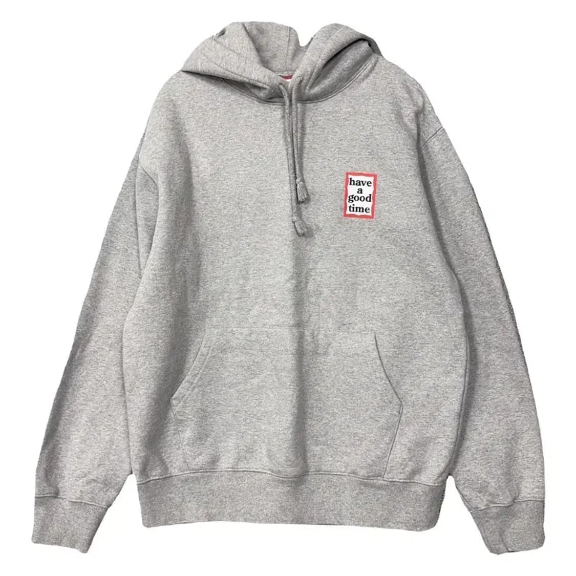 해브 어 굿 타임 라이트 그레이 후드티 M 상품이미지1