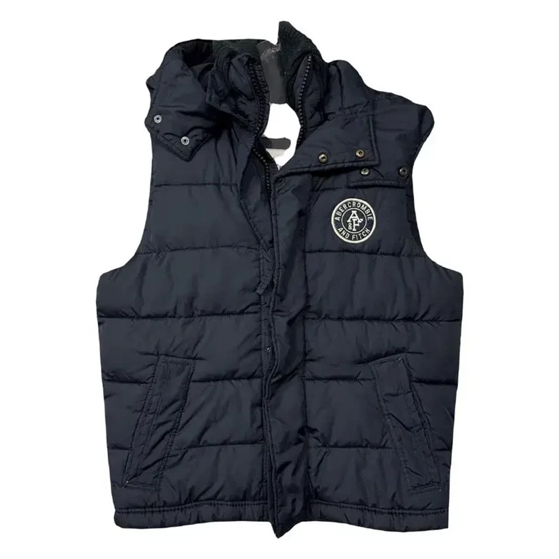 아베크롬비 네이비 자수 로고 패딩 조끼 S 상품이미지1