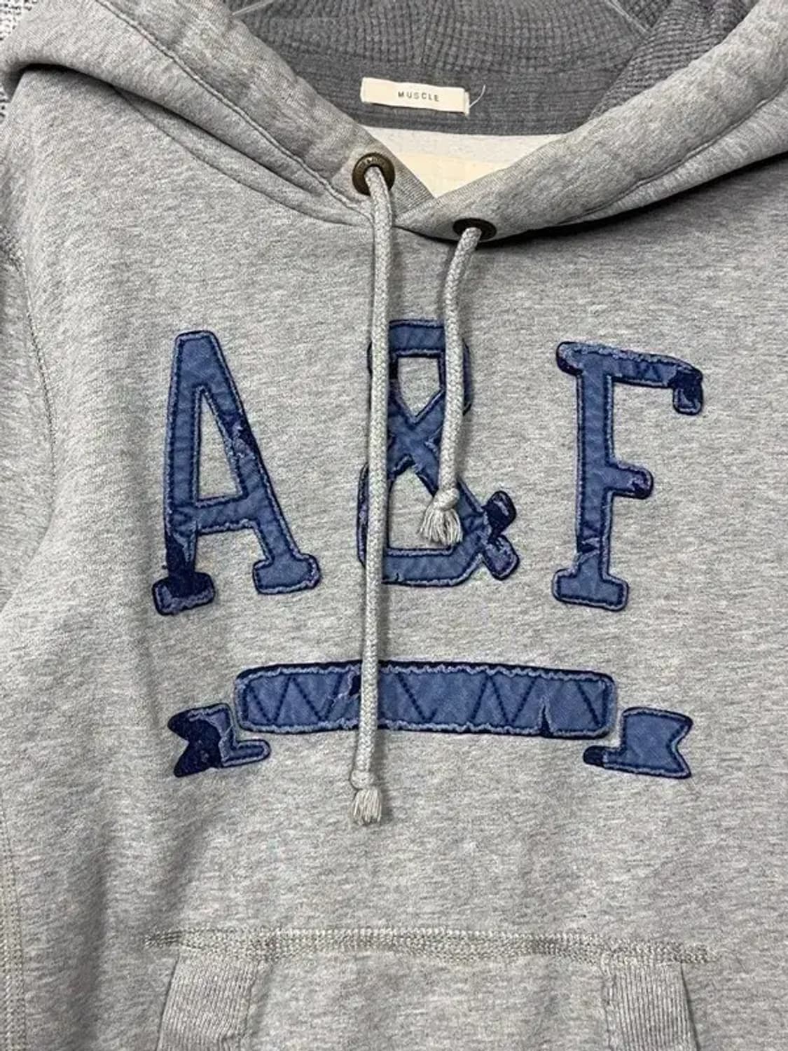 아베크롬비 자수 로고 빈티지 Y2K 후드티 SMALL 상품이미지5