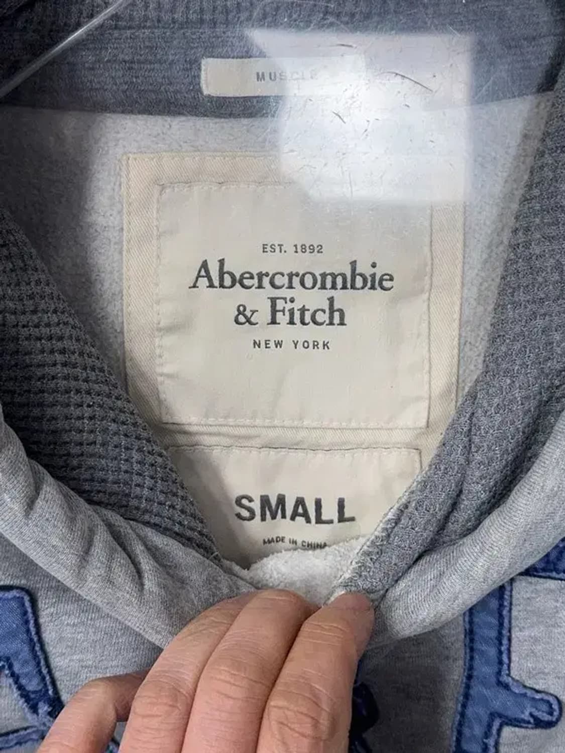 아베크롬비 자수 로고 빈티지 Y2K 후드티 SMALL 상품이미지6