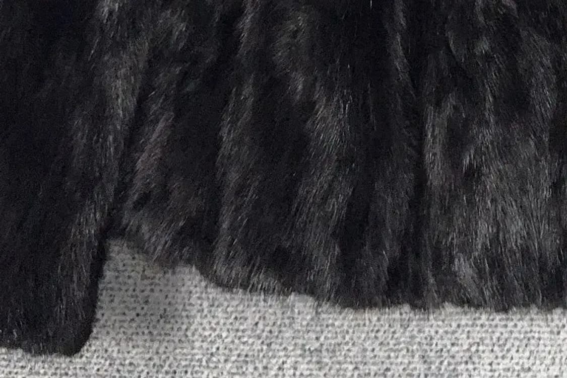 여성 블랙 퍼 자켓 밍크 코트 85 상품이미지6