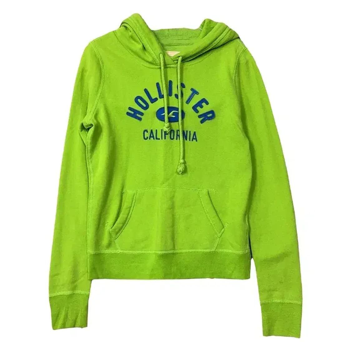 홀리스터 빈티지 그린 자수 Y2K 후드티 S 상품이미지1