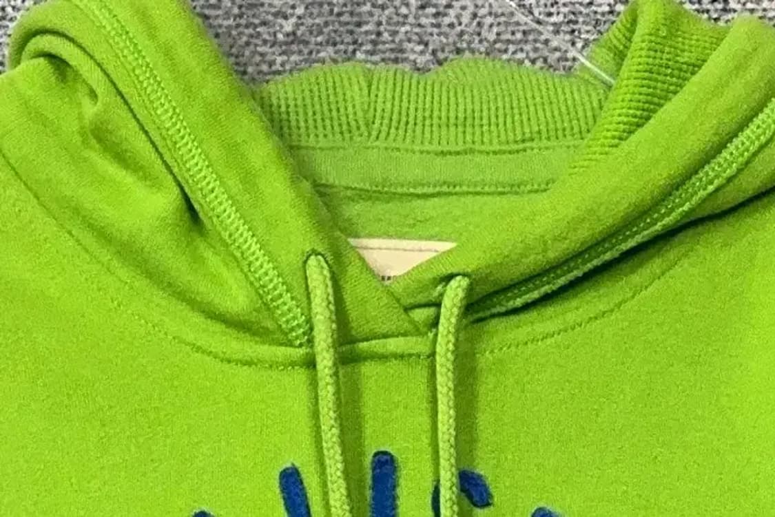 홀리스터 빈티지 그린 자수 Y2K 후드티 S 상품이미지5