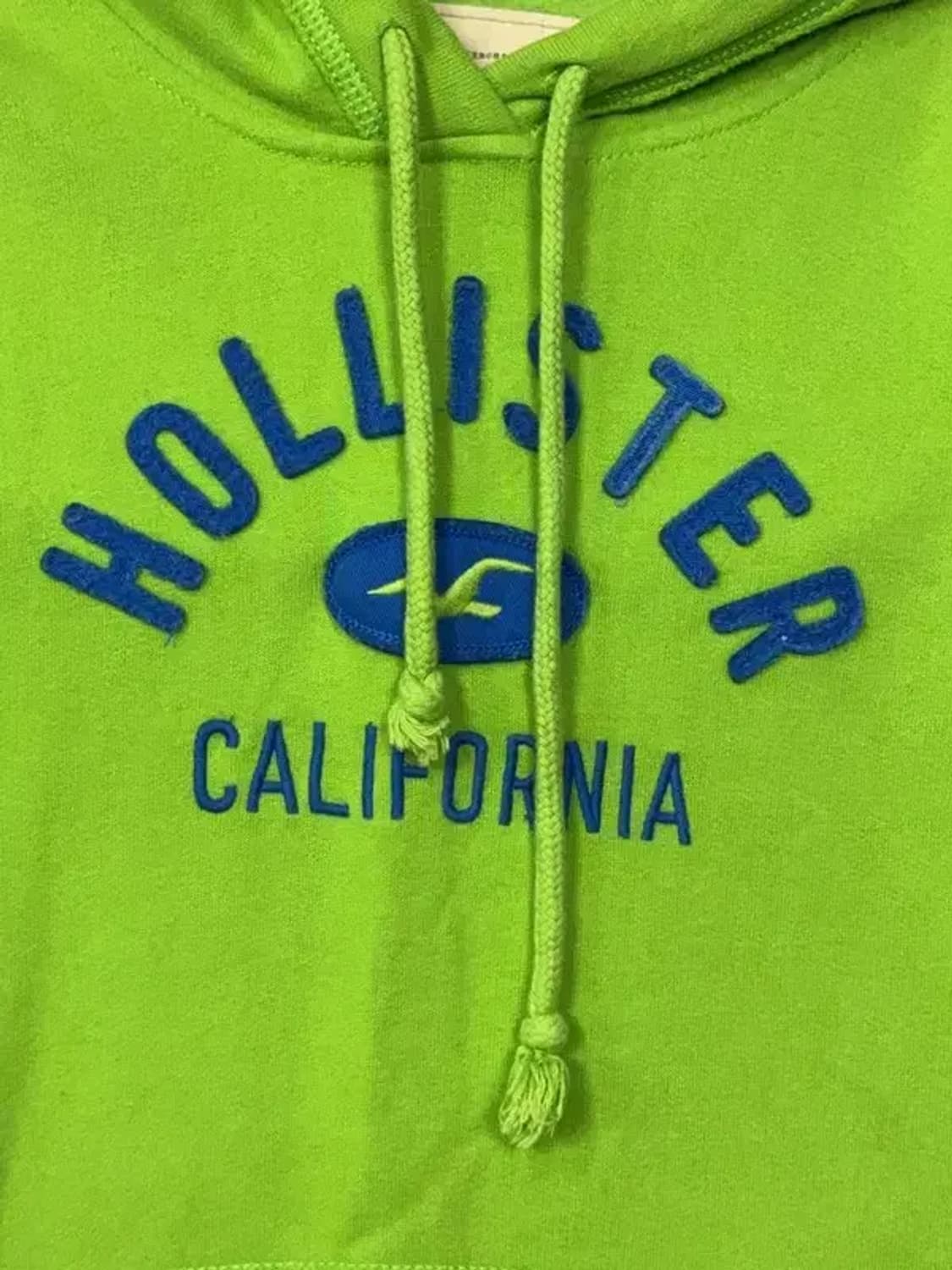 홀리스터 빈티지 그린 자수 Y2K 후드티 S 상품이미지7