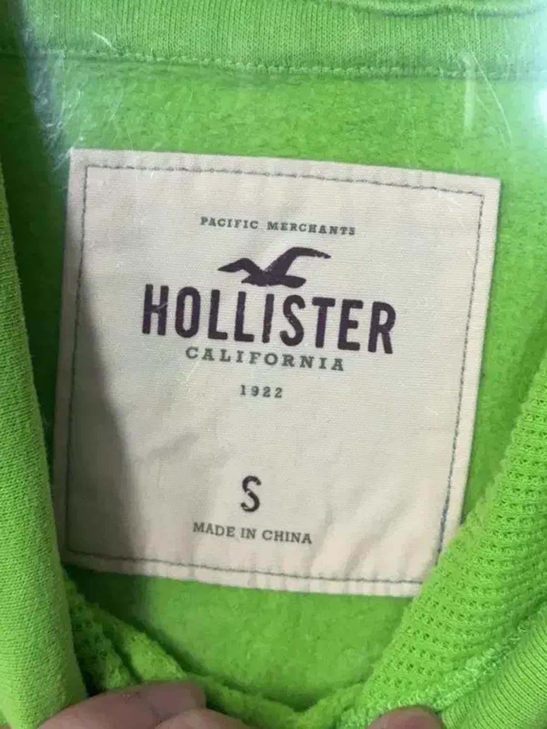 홀리스터 빈티지 그린 자수 Y2K 후드티 S 상품이미지8