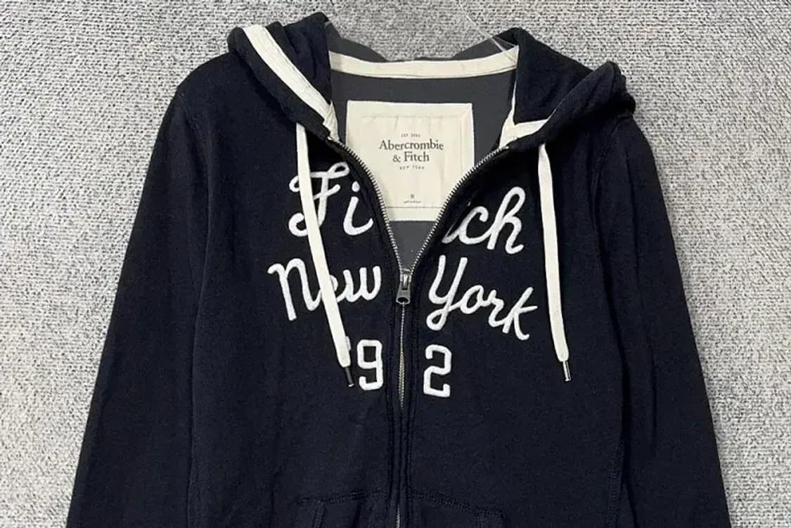 아베크롬비 스펠 로고 Y2K 후드 집업 M 상품이미지3