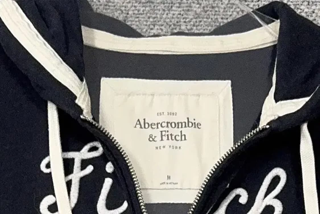아베크롬비 스펠 로고 Y2K 후드 집업 M 상품이미지5