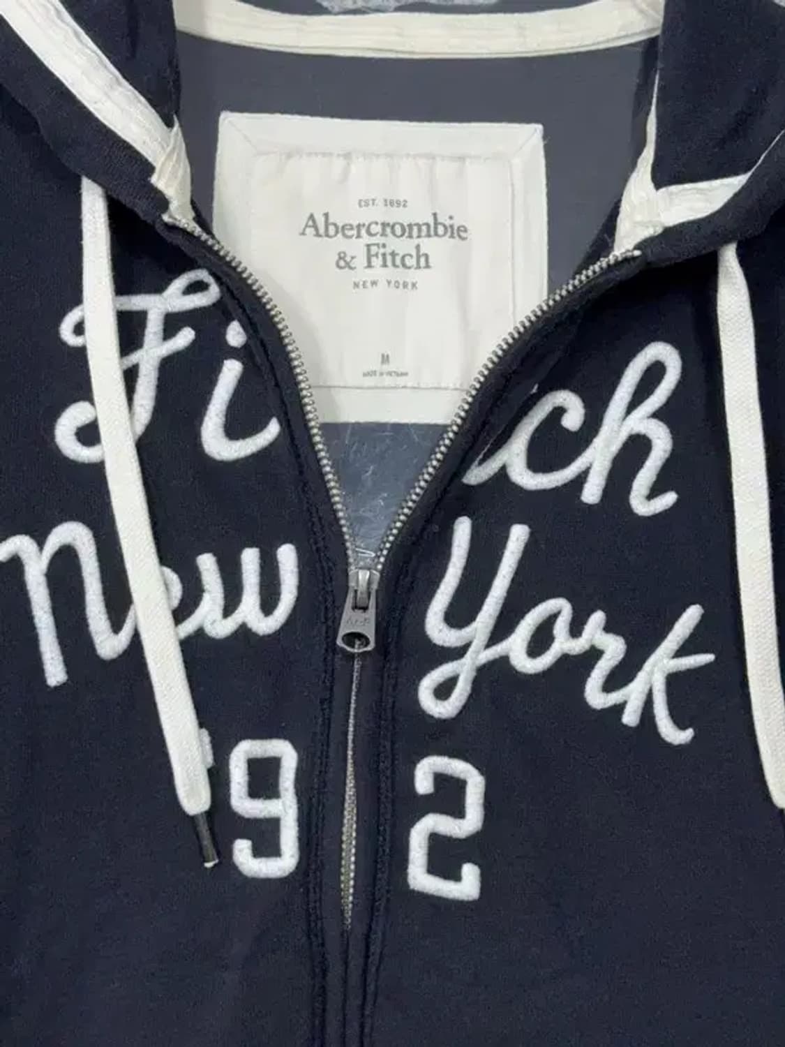 아베크롬비 스펠 로고 Y2K 후드 집업 M 상품이미지6