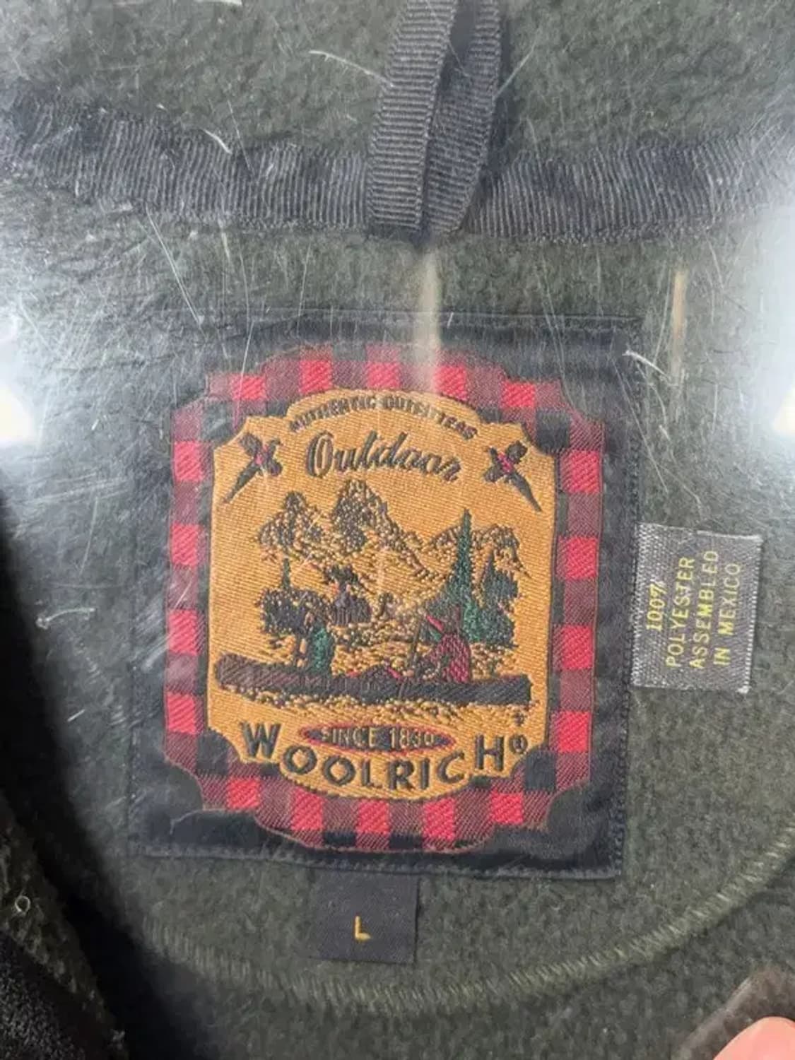 울리치 빈티지 카키 플리스 후리스 L 상품이미지6