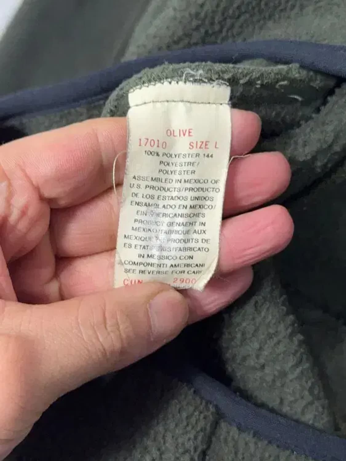 울리치 빈티지 카키 플리스 후리스 L 상품이미지7