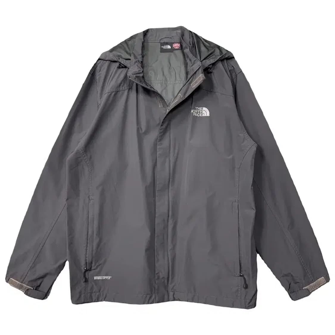 노스페이스 그레이 로고 테크웨어 바람막이 XL 상품이미지1