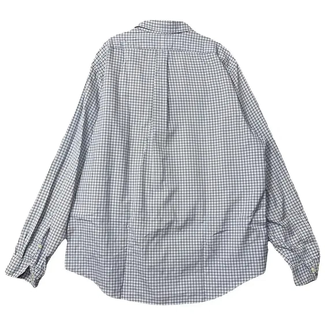 폴로 커스텀핏 체크 라이트 블루 셔츠 XL 상품이미지2