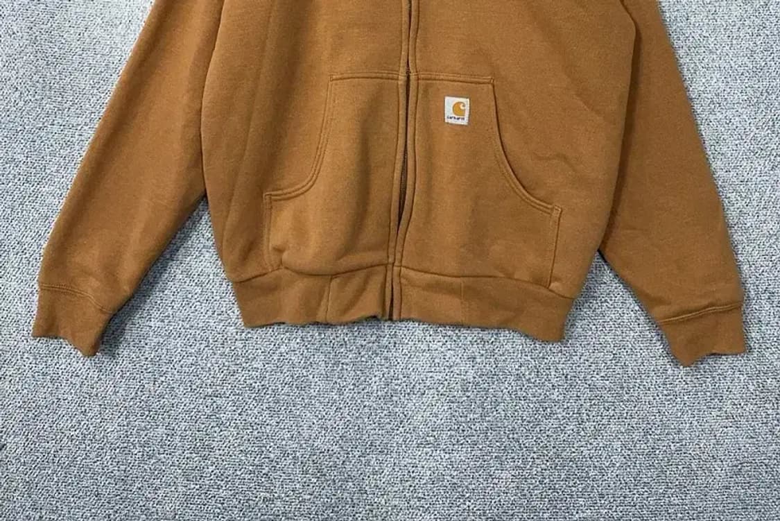 칼하트 카멜 하드 코튼 후드 집업 M 상품이미지4