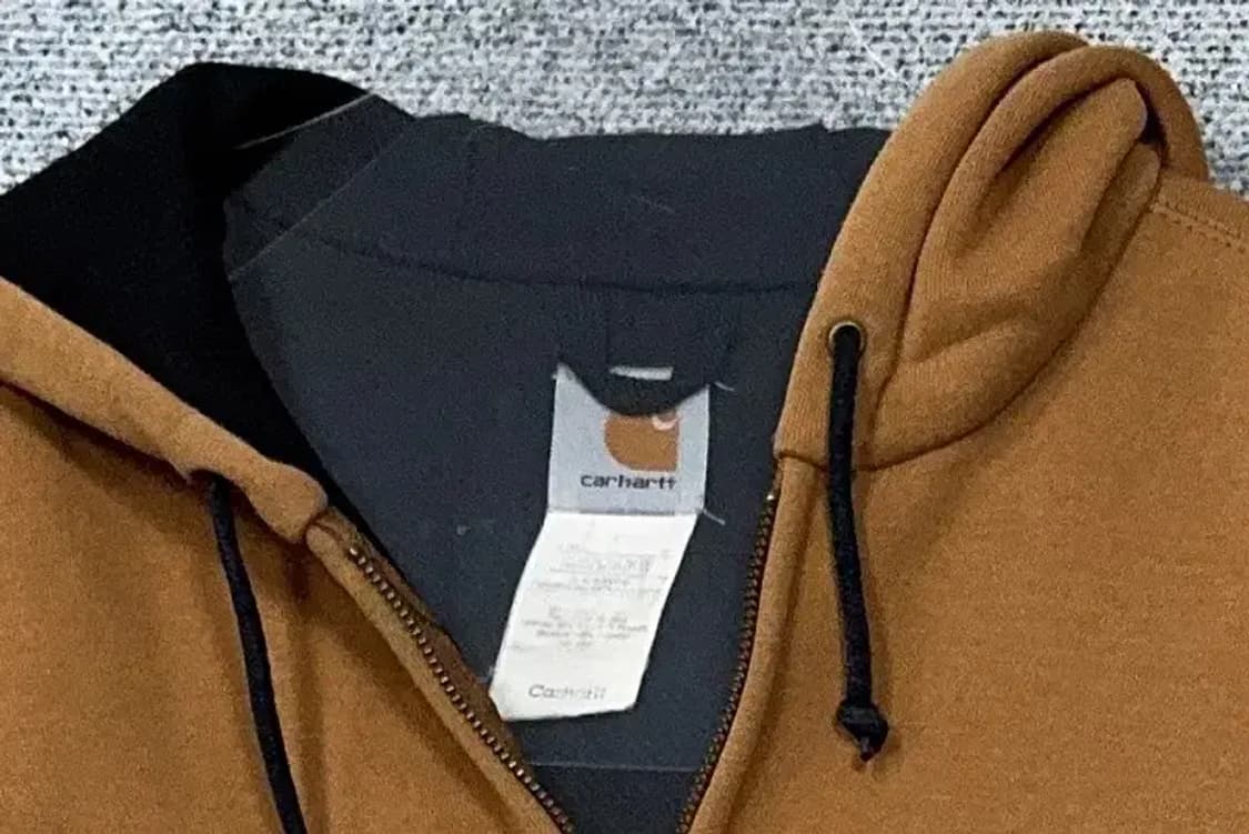 칼하트 카멜 하드 코튼 후드 집업 M 상품이미지5