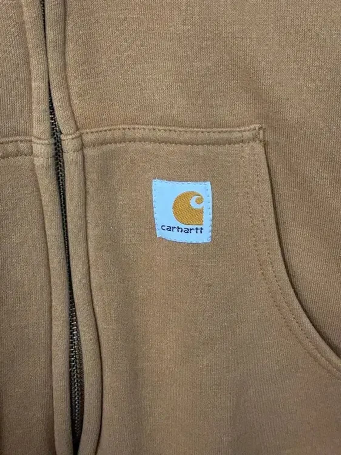 칼하트 카멜 하드 코튼 후드 집업 M 상품이미지6
