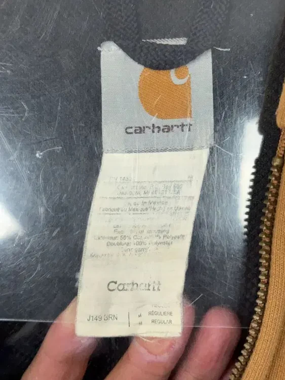 칼하트 카멜 하드 코튼 후드 집업 M 상품이미지7