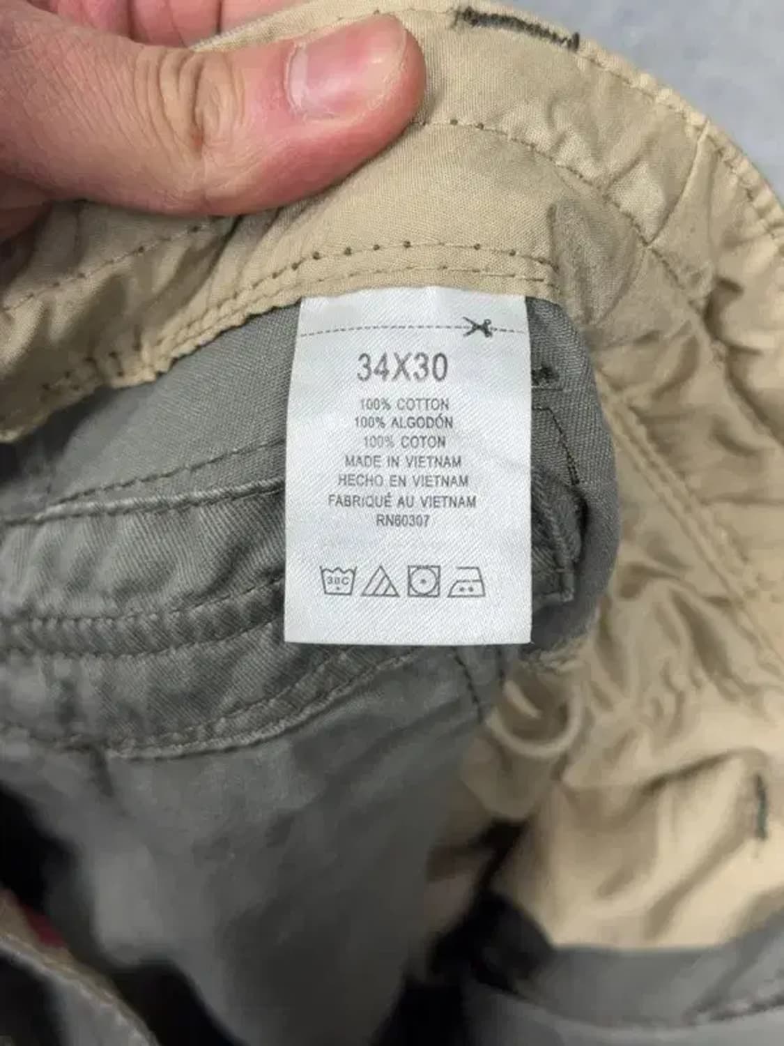 유니온 베이 카키 카고 바지 34X30 상품이미지9