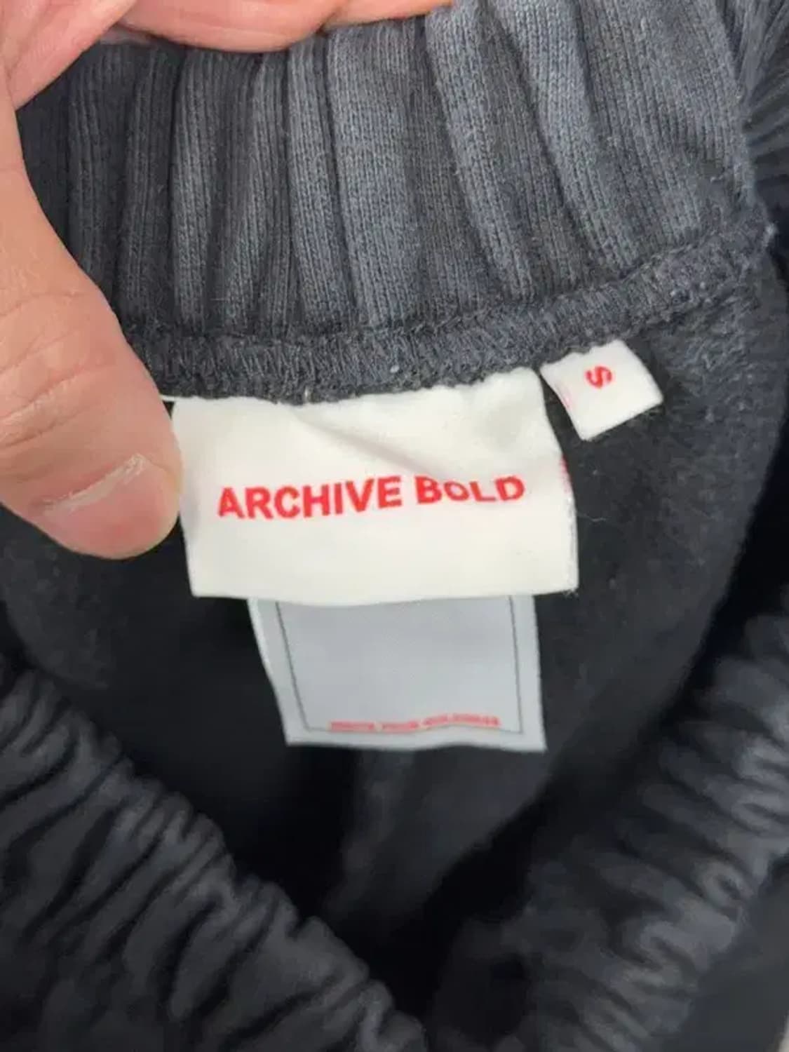 아카이브 볼드 프린팅 블랙 운동바지 S 상품이미지8