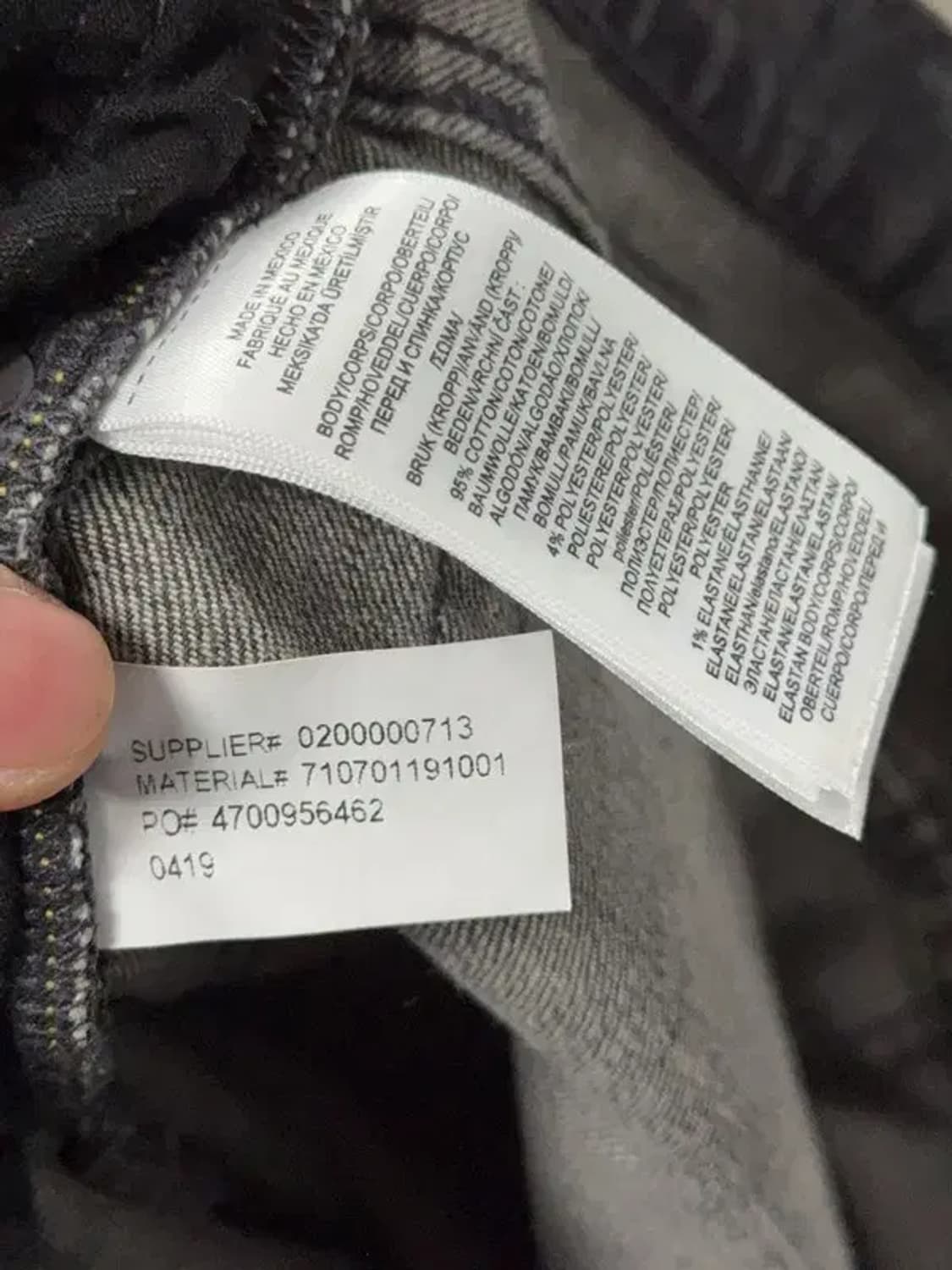 폴로 흑청 빈티지 청바지 36x34 상품이미지9