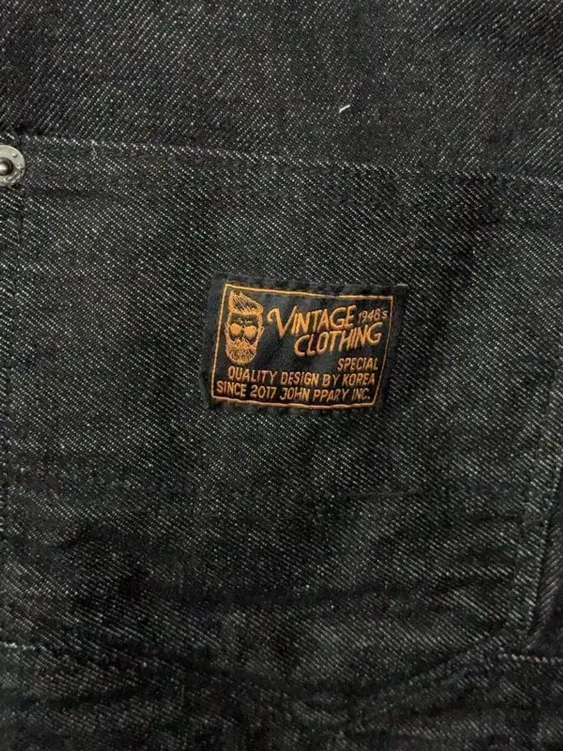 맥우드건 블랙 빈티지 데님 자켓 M 상품이미지7